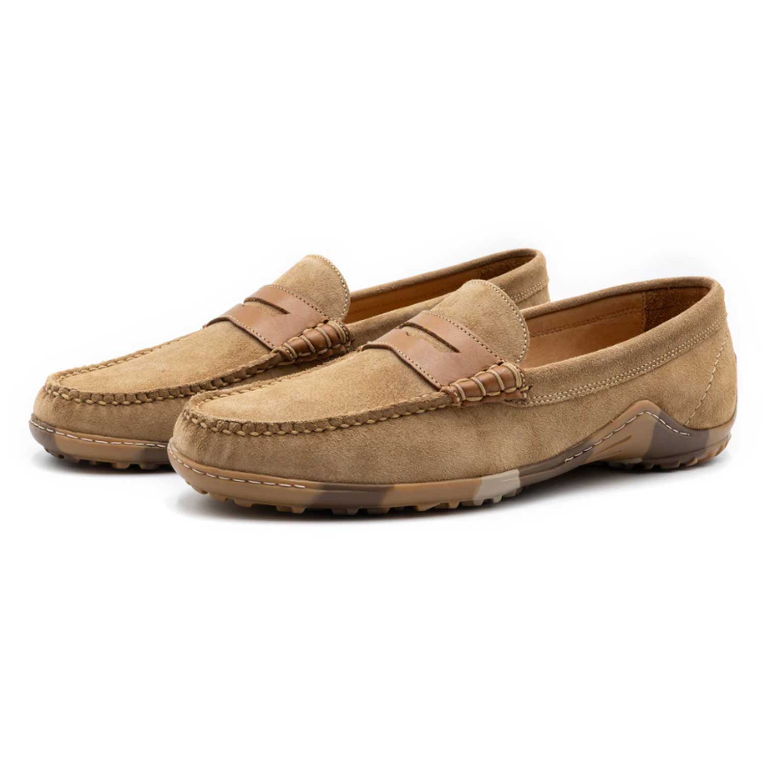 Martin Dingman Bill Suede Penny Loafer – BP Skinner Clothiers display picture 2