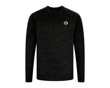 Load image into Gallery viewer, Holderness and Bourne Gamecock Crewneck Pullover: Black with White Circle
