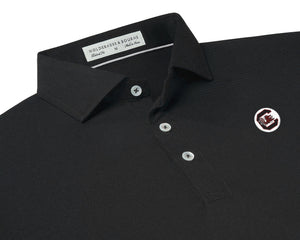 Holderness and Bourne Gamecock Polo: Black with White Circle