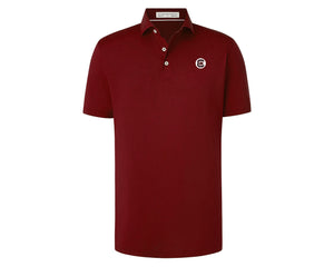 Holderness and Bourne Gamecock Polo: Garnet with White Circle