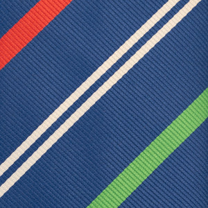Robert Jensen Blue Green/Red/White Stripe Tie