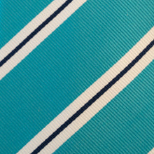 Load image into Gallery viewer, Robert Jensen Blue White Stripe Tie

