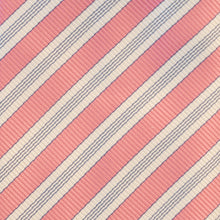 Load image into Gallery viewer, Robert Jensen Pink White Stripe Tie

