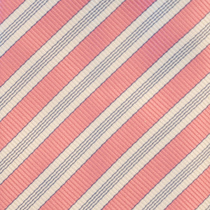 Robert Jensen Pink White Stripe Tie
