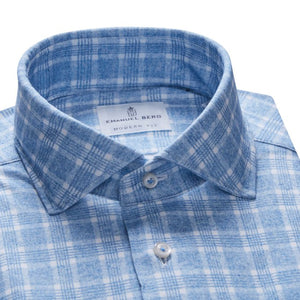 Emanuel Berg Blue Plaid 4Flex FW24