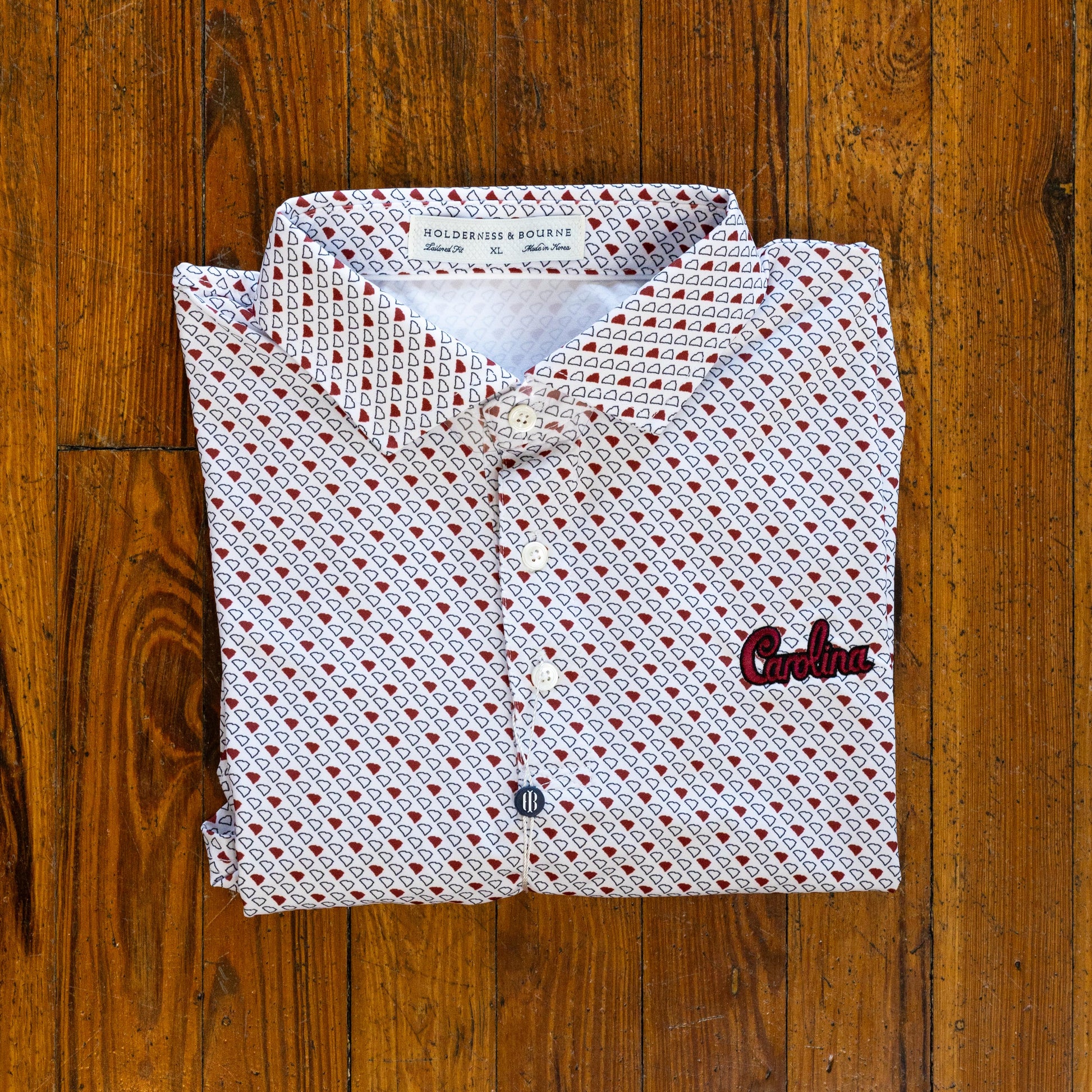 Holderness and Bourne Gamecock Polo: Script Carolina