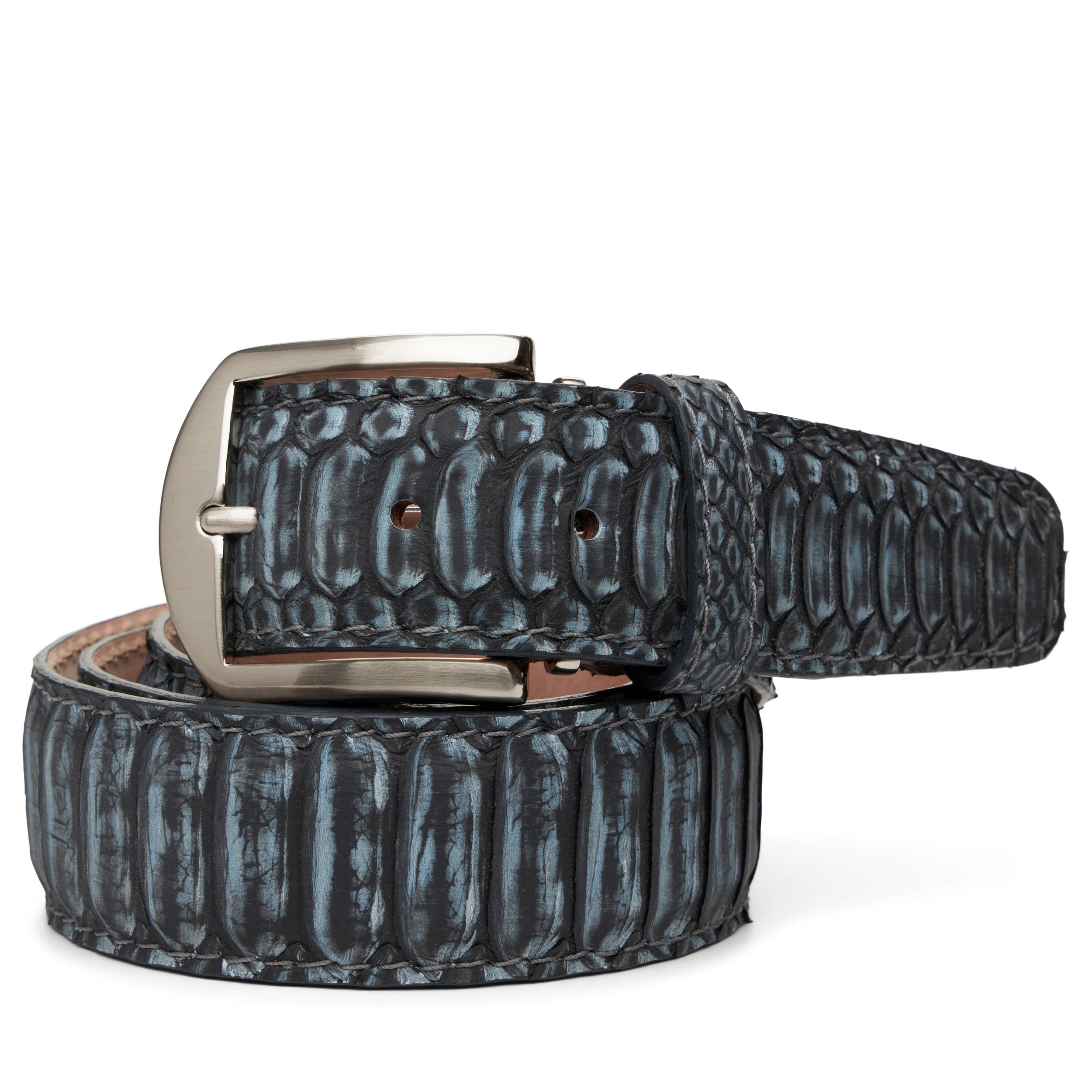 LEN Belt Buffed Python London Fog STK BP Skinner Clothiers