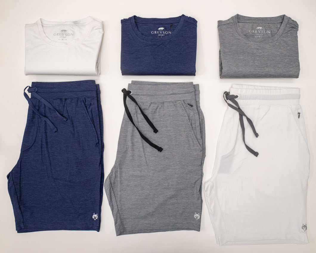 Greyson Light Grey Heather Sport Tee