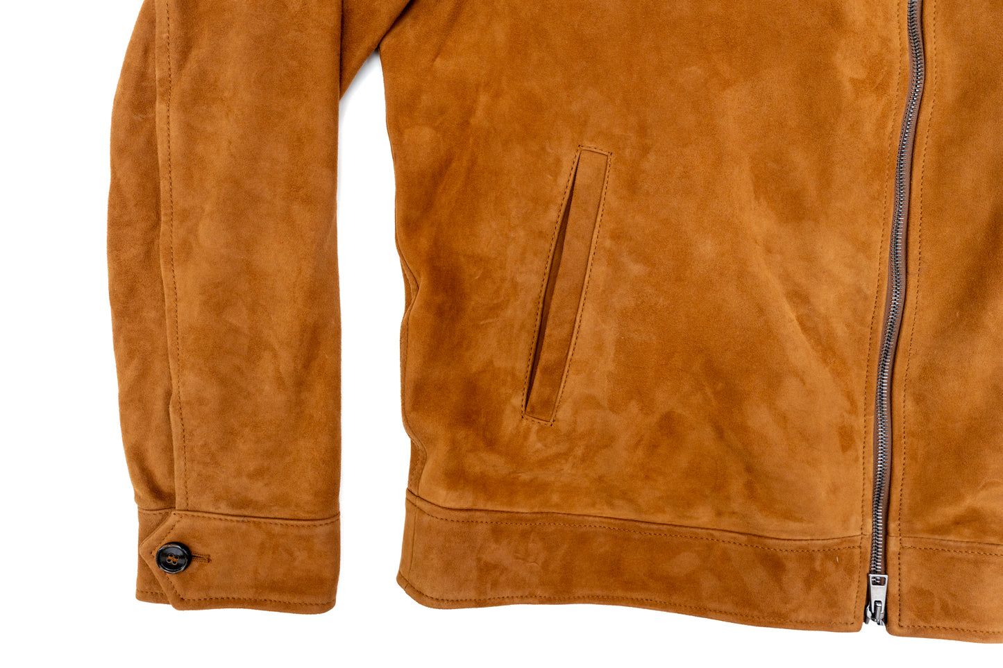 Hagen City Suede Bomber Jacket