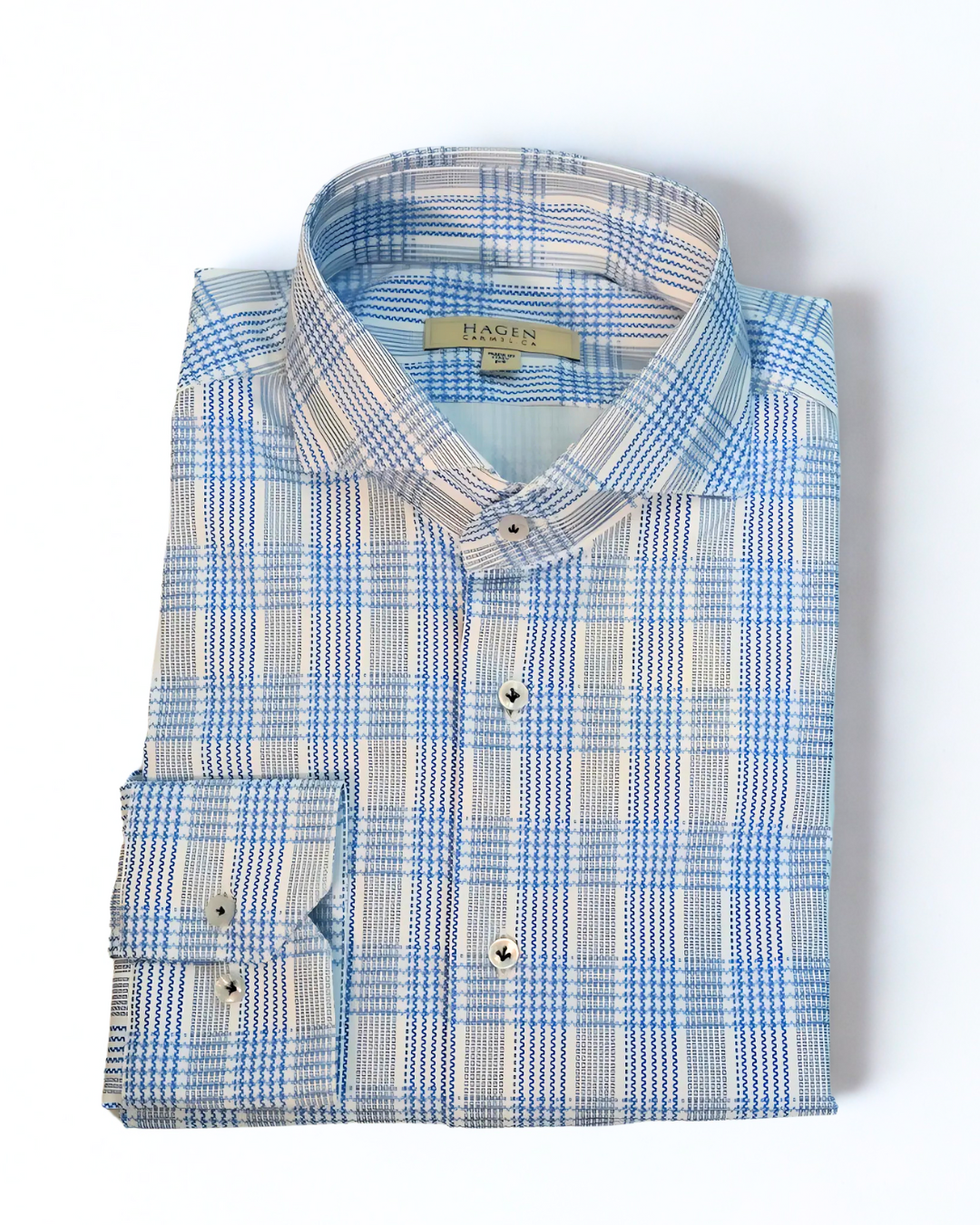 Hagen Sky Tec-Point Plaid Shirt
