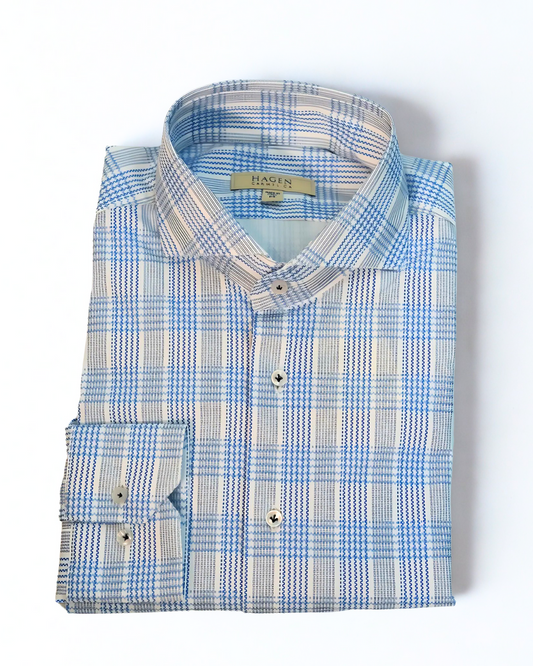 Hagen Sky Tec-Point Plaid Shirt