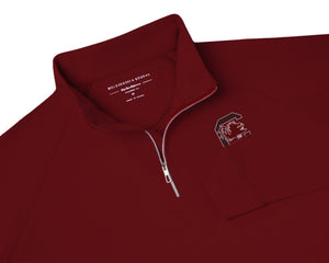 Holderness and Bourne Gamecock Polo: Garnet with Block C