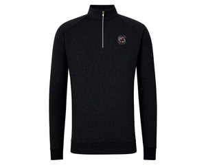 Holderness and Bourne Gamecock 1/4 Zip Pullover: Black with Block C