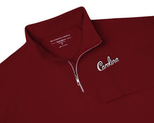 Load image into Gallery viewer, Holderness &amp; Bourne Gamecock 1/4 Zip Pullover: Garnet with Script
