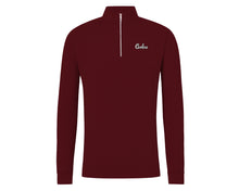 Load image into Gallery viewer, Holderness &amp; Bourne Gamecock 1/4 Zip Pullover: Garnet with Script
