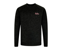 Load image into Gallery viewer, Holderness and Bourne Gamecock Crewneck Pullover: Black with Script

