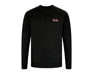 Holderness and Bourne Gamecock Crewneck Pullover: Black with Script