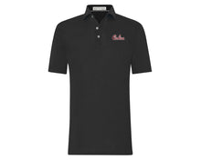 Load image into Gallery viewer, Holderness and Bourne Gamecock Polo: Black with Script
