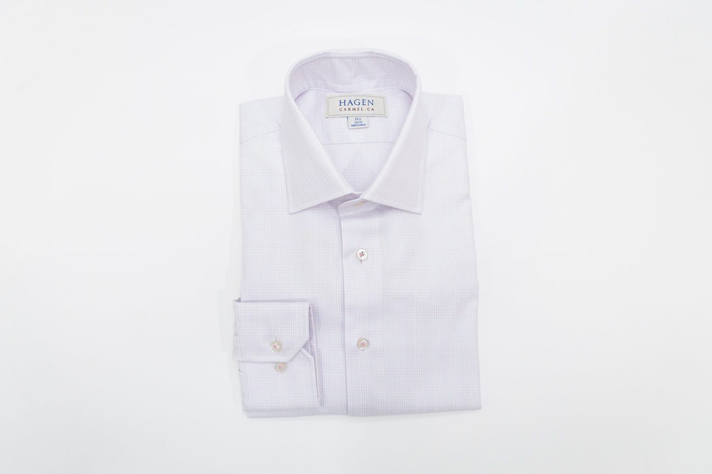 Hagen Pink Plaid Seasonal Dress Shirt