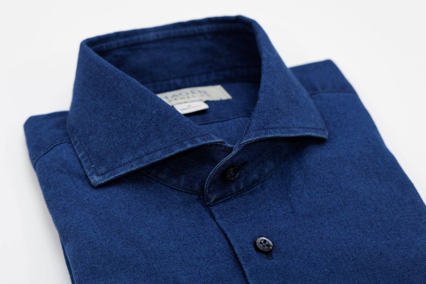 Hagen Rinsed Fine Denim Casual Shirt