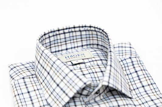 Hagen Seasonal Blue Plaid Shirt