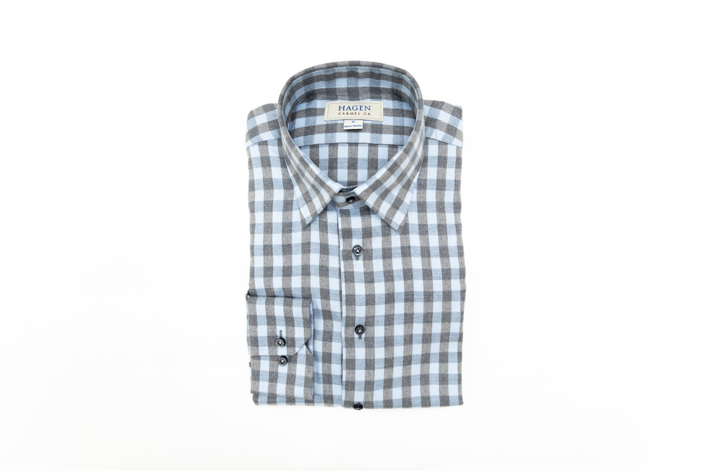 Hagen Sierra Grey Plaid Shirt