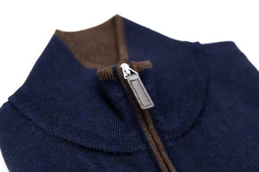 Hagen Carmel Merino Quarter Zip