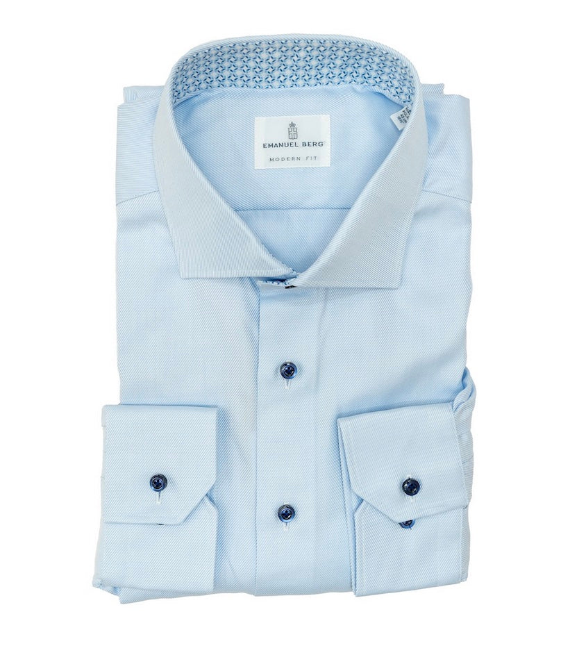 Emanuel Berg Blue Dress Shirt