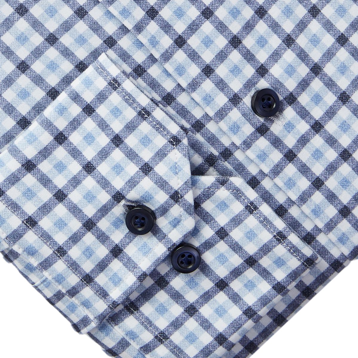 Emanuel Berg Blue Check 4flex Shirt