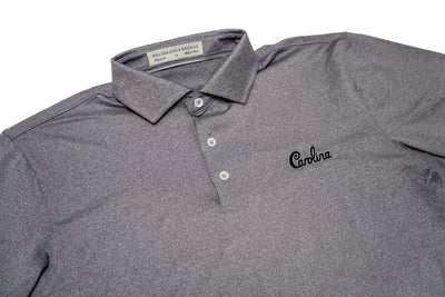 Holderness & Bourne Gamecock Polo Long Sleeve Gray Carolina Script