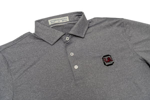 Holderness & Bourne Gamecock Polo Long Sleeve Gray w/Block C