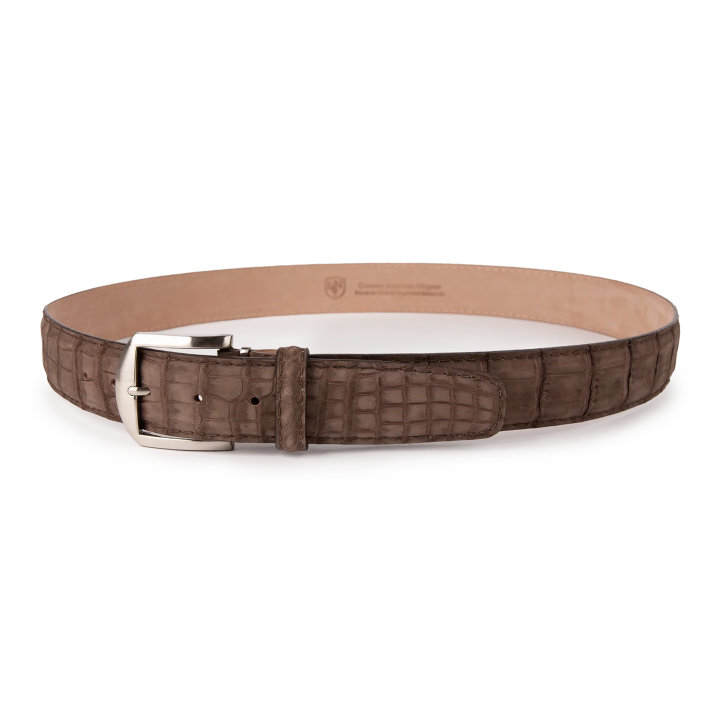 L.E.N. Lifestyle Buffed American Alligator Belt