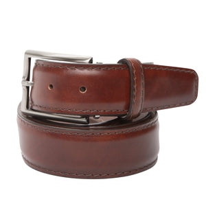 LEN Belt Italian Marbled Calf 40mm Cognac STK