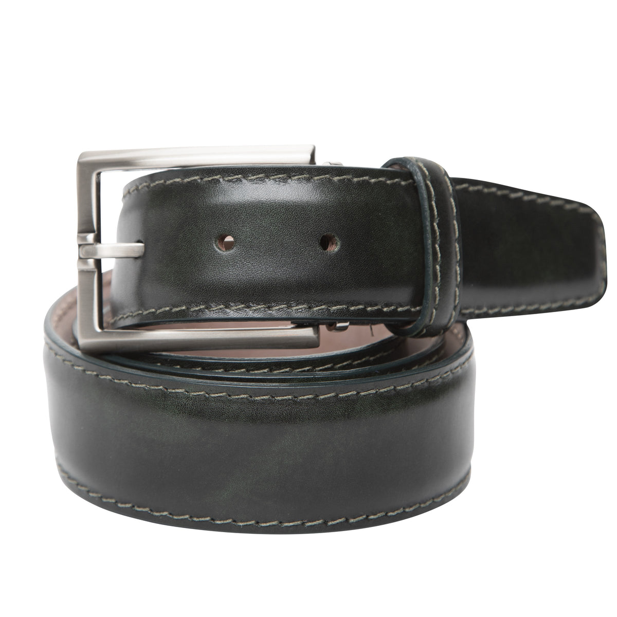 LEN Belt Italian Marbled Calf 40mm Emerald Green STK – BP Skinner Clothiers