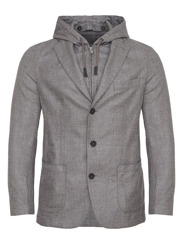 Emanuel Berg Wool Hooded Jacket