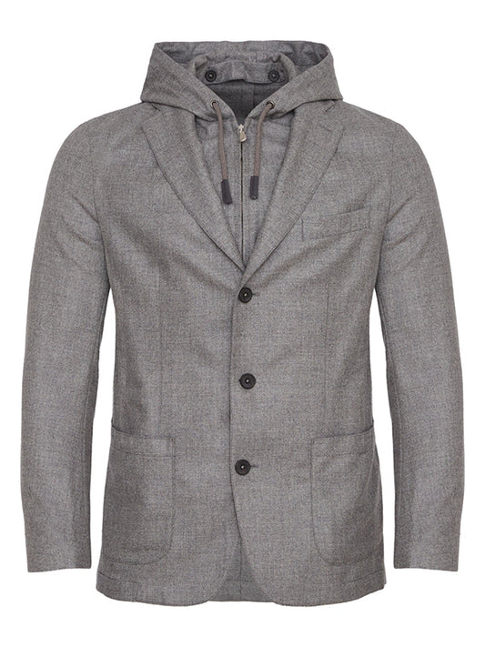 Emanuel Berg Wool Hooded Jacket