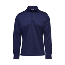 Load image into Gallery viewer, Emanuel Berg Jacquard Luxe Long Sleeve Polo
