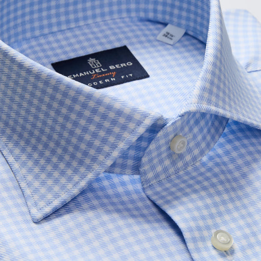 Emanuel Berg Natural Stretch Yoga Twill Dress Shirt