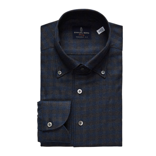Emanuel Berg Twill Melange Sport Shirt