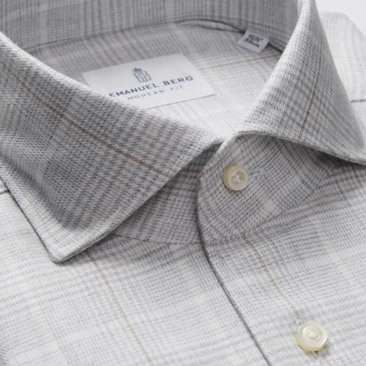 Emanuel Berg Cotton Luxe Flannel Casual Shirt