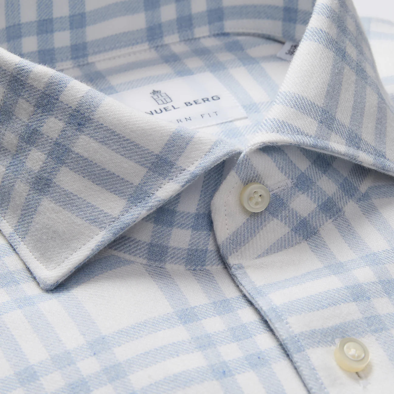 Emanuel Berg Cotton Luxe Flannel Casual Shirt